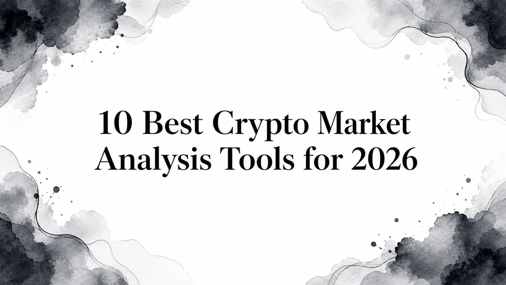 10 Best Crypto Market Analysis Tools for 2026
