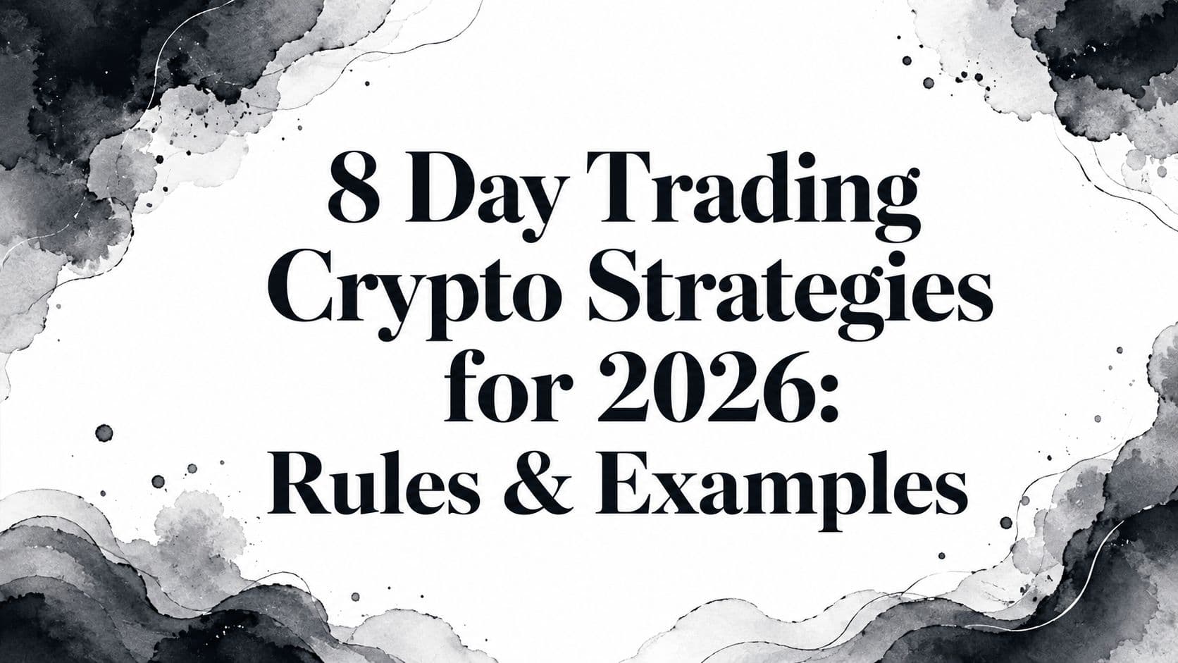 8 Day Trading Crypto Strategies for 2026: Rules & Examples